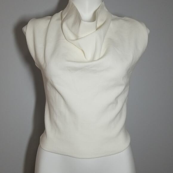 NWT 3.1 Phillip Lim Military Rib Cowl Neck Cream Tank Top - Picture 3 of 8